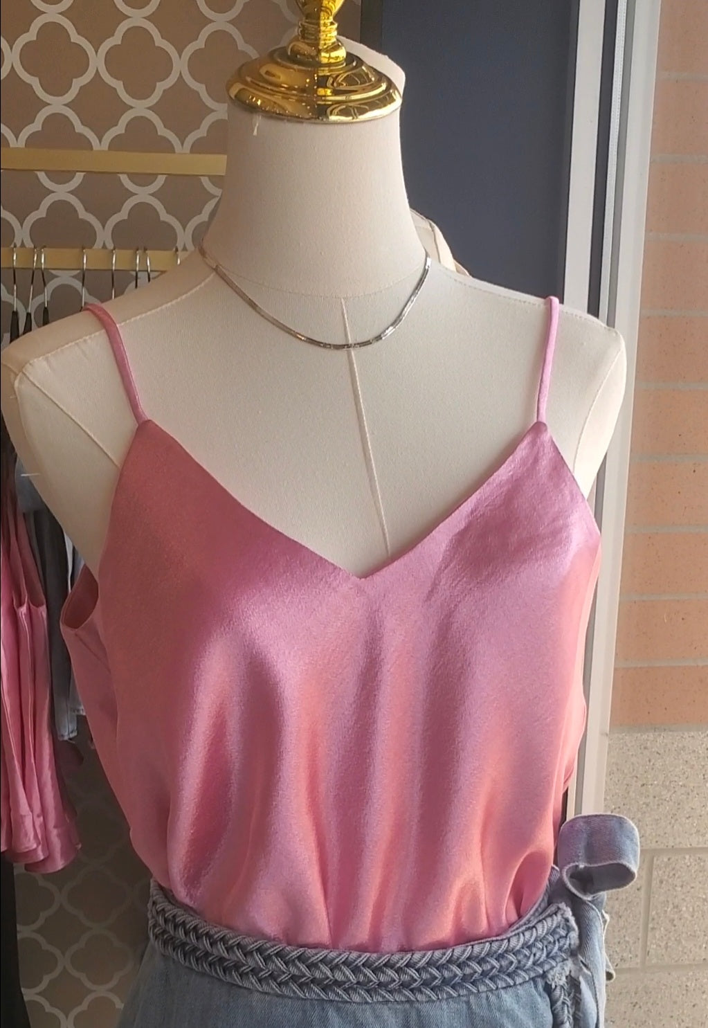 Silky Pink Camisole