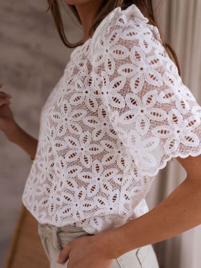 Just Lovely Short Sleeve Blouse