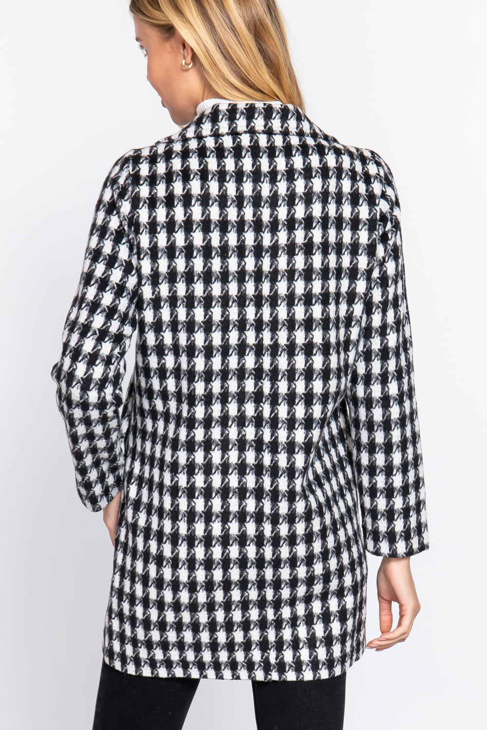 On the Town One Button Jacquard Jacket