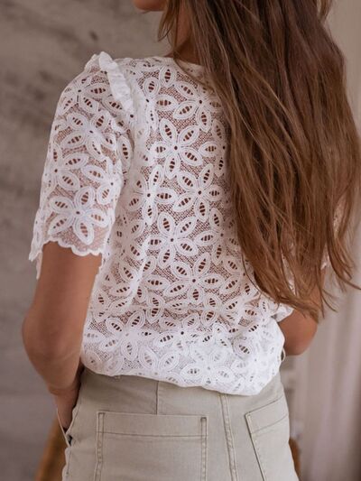 Just Lovely Short Sleeve Blouse