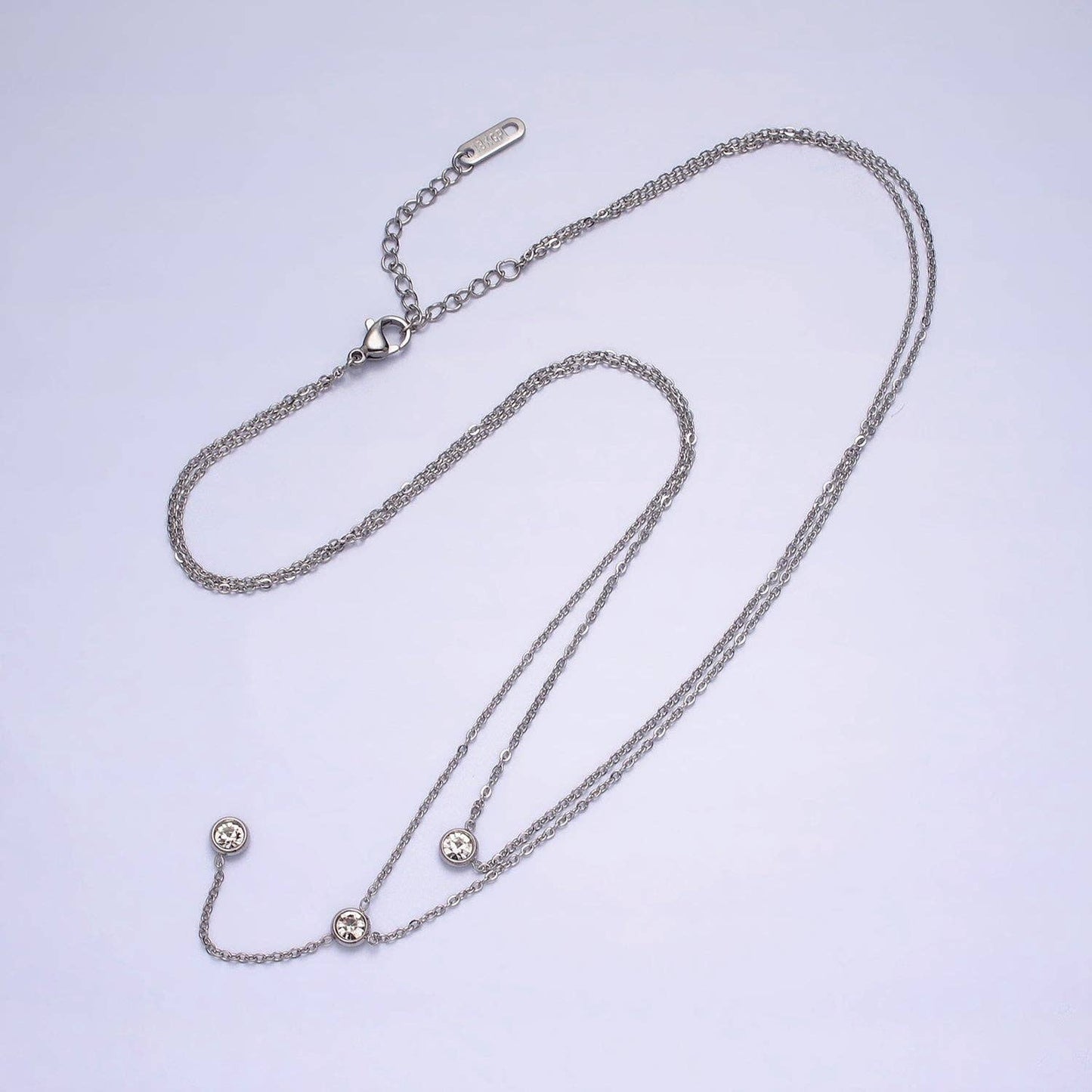 Double Layer Lariat Necklace