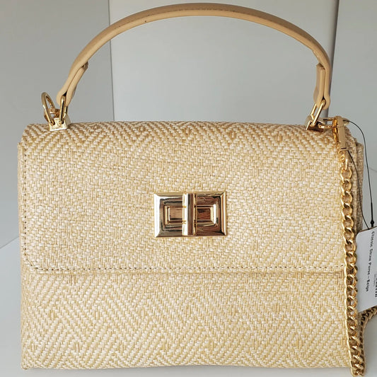 Classic Straw Purse in Natural