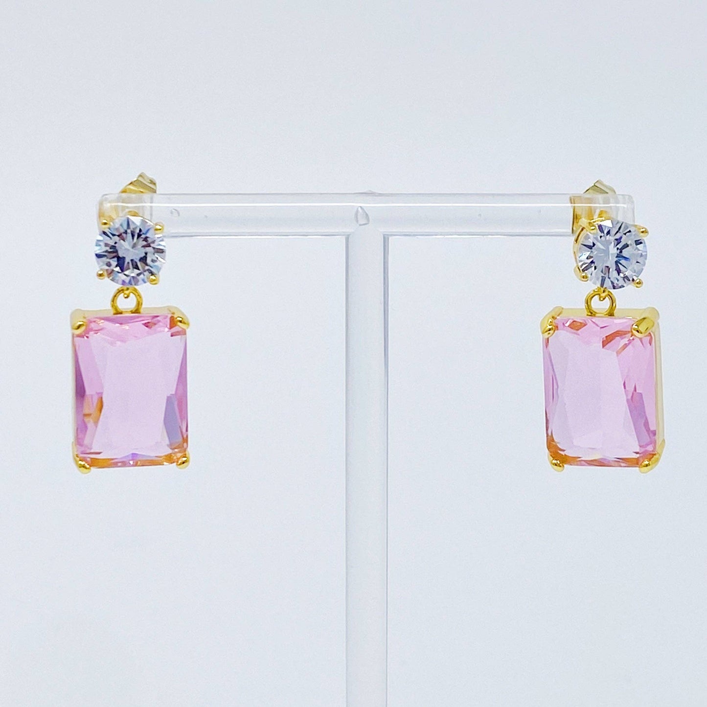 Deco Earrings in Blush Pink