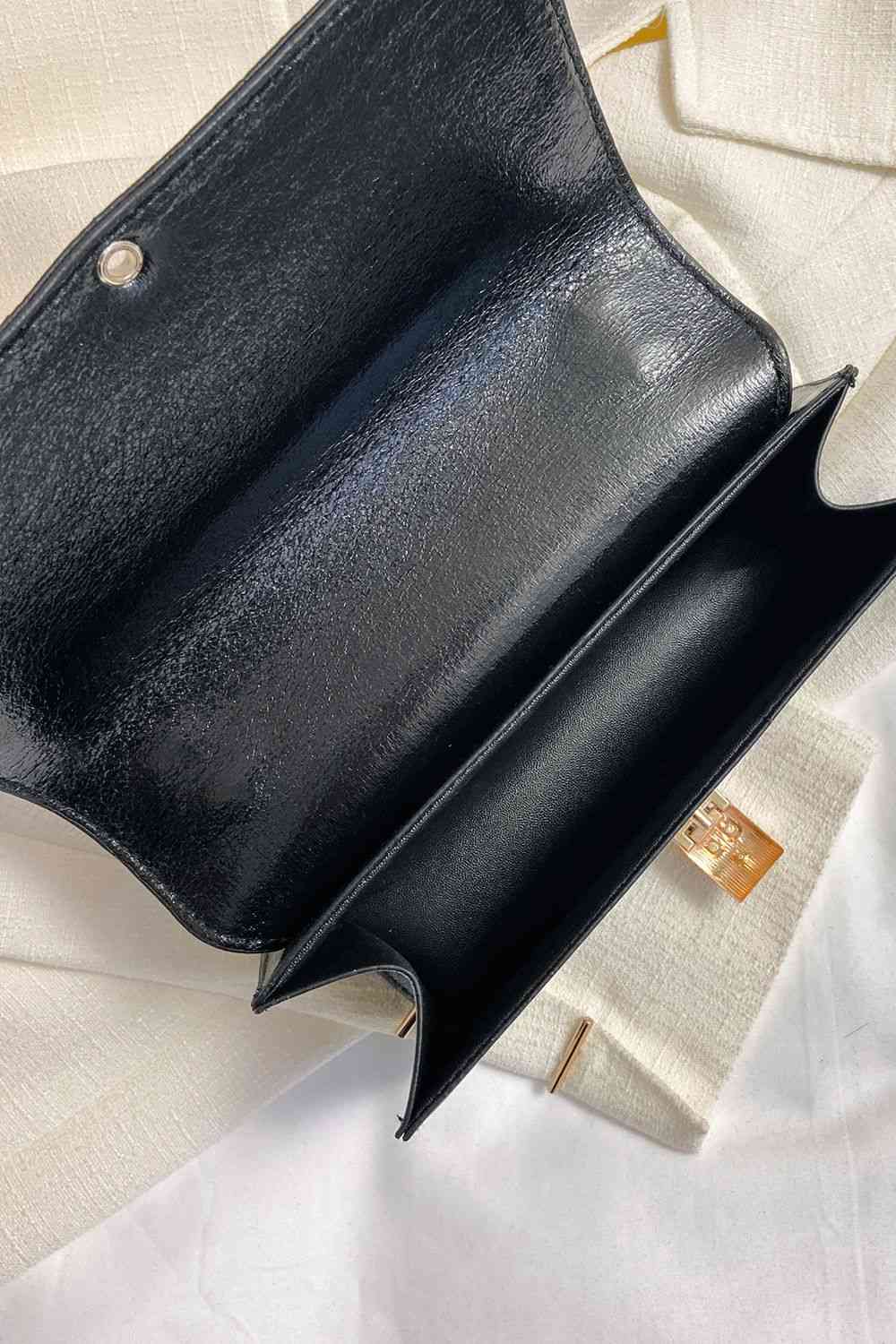 Faux Leather Crossbody Bag