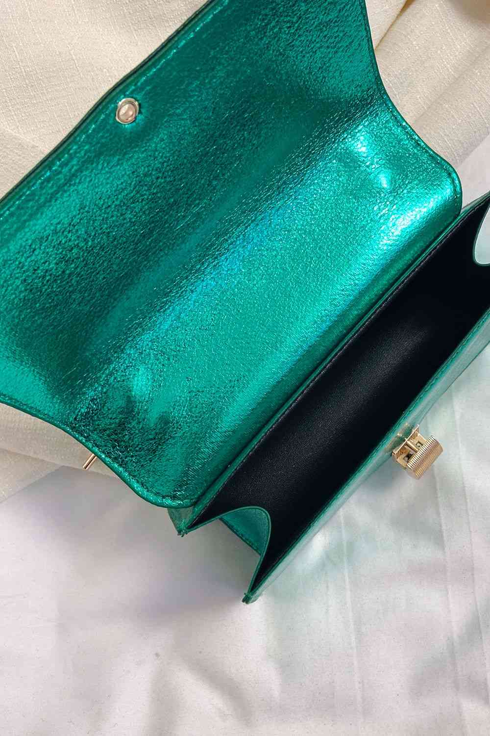 Faux Leather Crossbody Bag