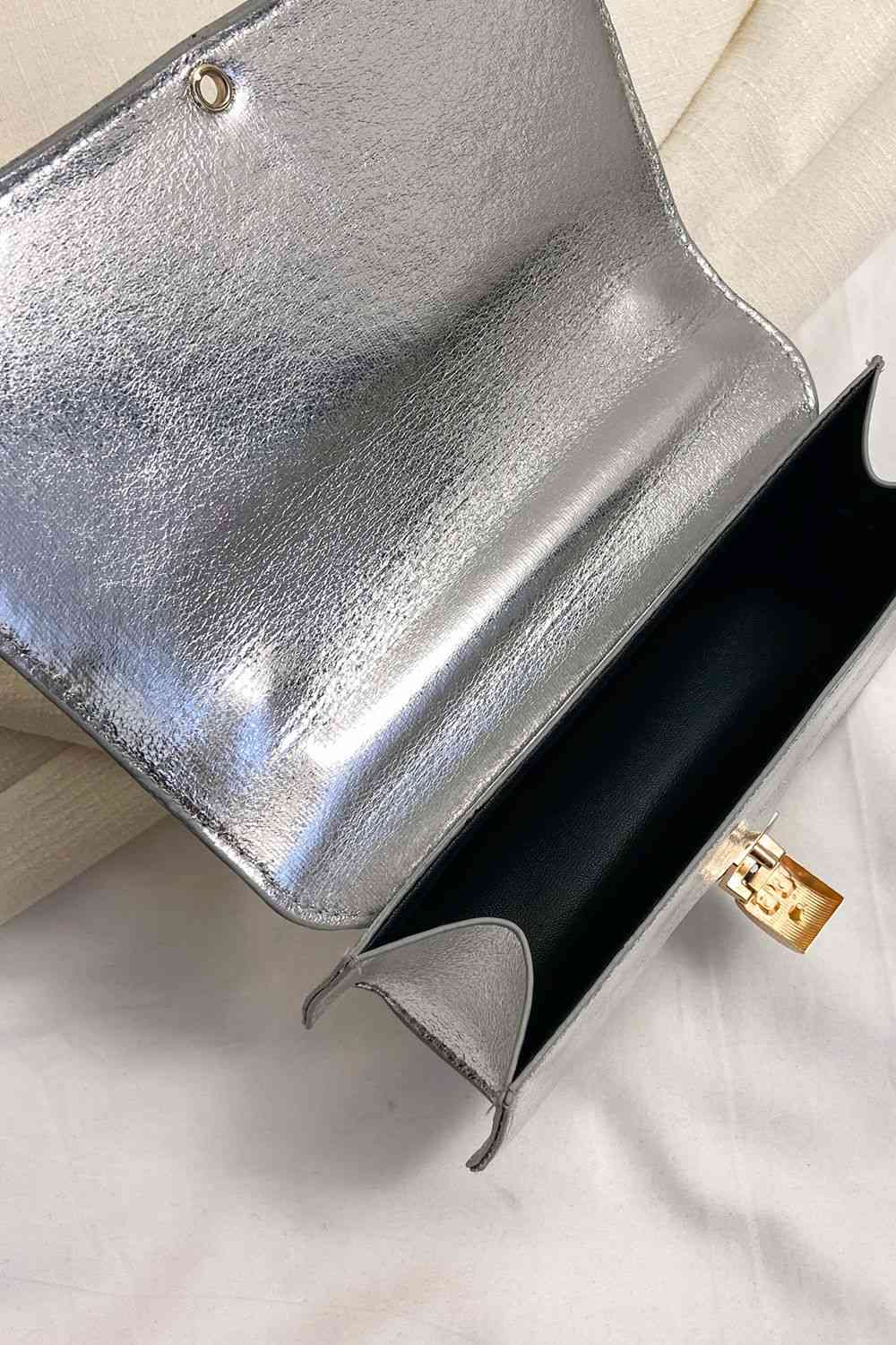 Faux Leather Crossbody Bag